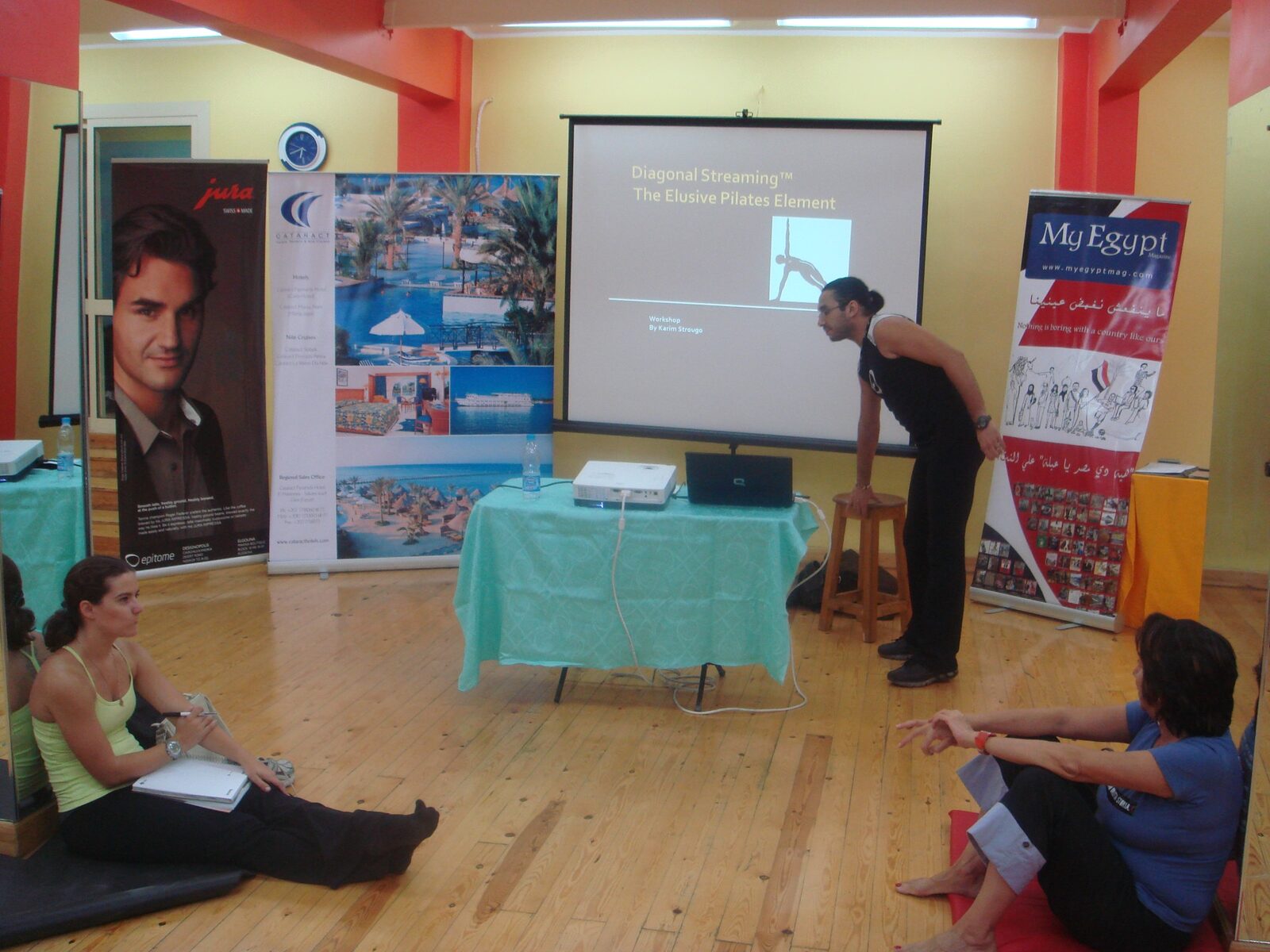 Karim Strougo teaching his Diagonal Streaming workshop at ZEN Conference